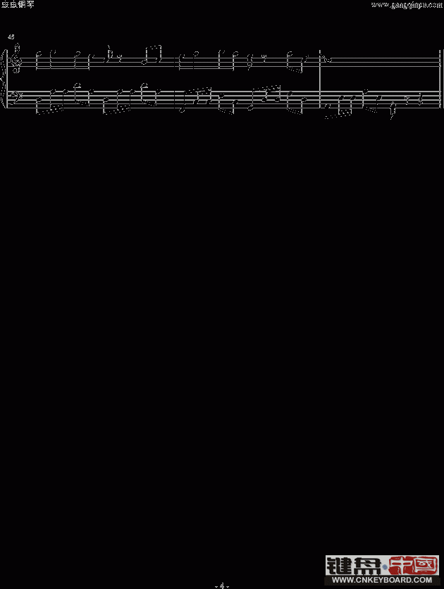 植物大战僵尸的钢琴曲谱