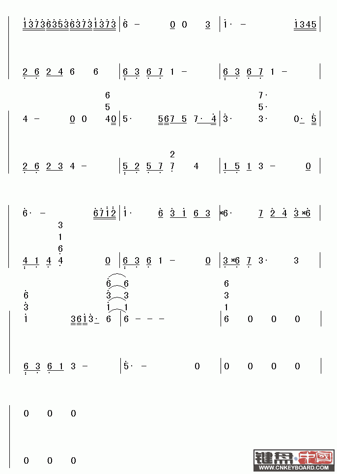 简谱电子琴_简谱电子琴和弦指法图